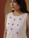 White swan kurta pant set.