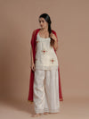 PEARL RIWAAZ IVORY SHARARA SUIT