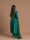 Women Anarkali Suit Set-Green, Festive & Wedding Wear