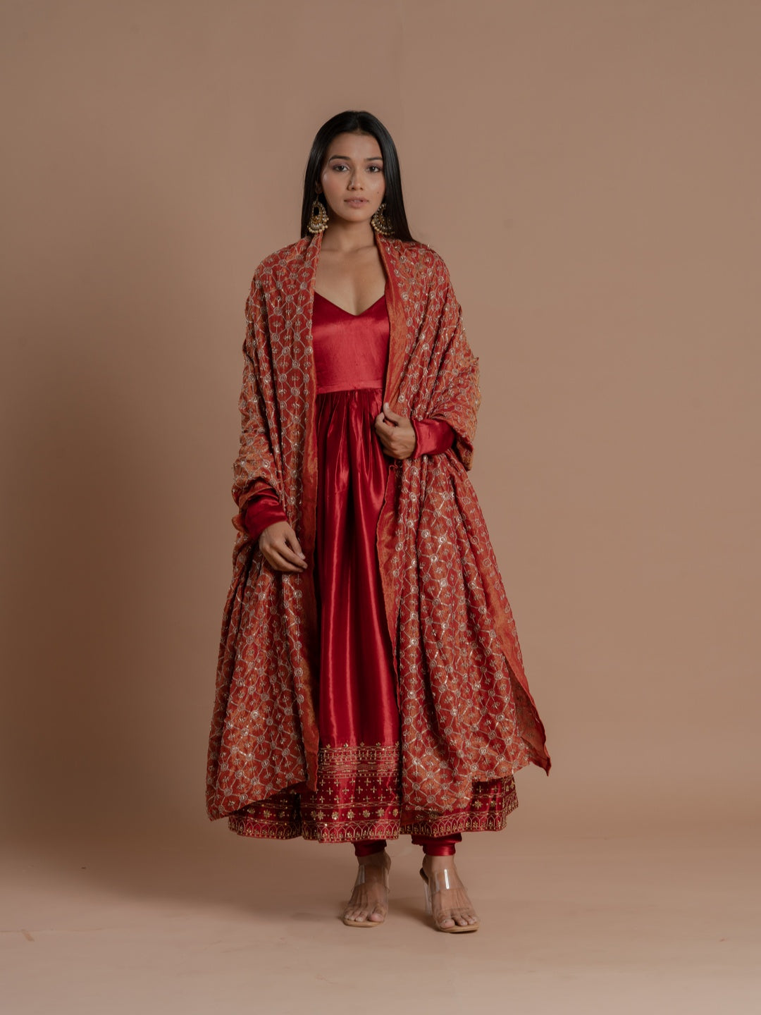 
  SINDOORI SWARN ANARKALI SET.

    – Meeshara

