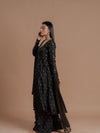 Black Flared Anarkali.