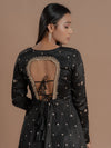 Black Flared Anarkali.