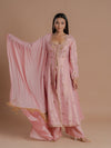 Light Pink Jacket Style Anarkali.