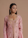 Light Pink Jacket Style Anarkali.