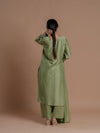 Fern Green Kurta Palazzo Set.