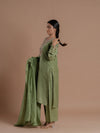 Fern Green Kurta Palazzo Set.