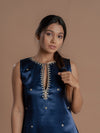 ZARI NEELAM STONE KURTA AND PALAZZO